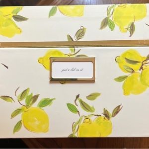 Kate Spade New York Giverny Nesting Box in Lemon print